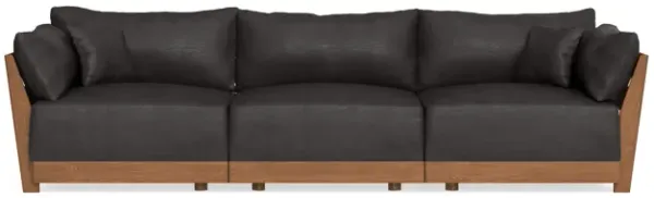 Modular Bondi Espresso 3-Seater Sofa in Charcoal | Memory Foam Blend