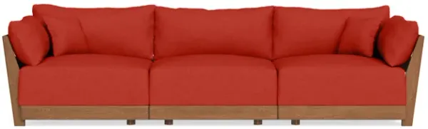 Modular Bondi Espresso 3-Seater Sofa in Cayenne | Memory Foam Blend