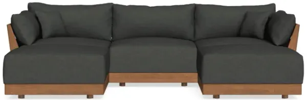 Modular Bondi Espresso 3-Seater U-Sectional in Raven Gray | Classic Blend
