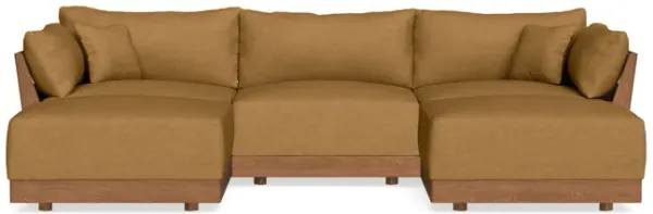 Modular Bondi Espresso 3-Seater U-Sectional in Dijon | Classic Blend