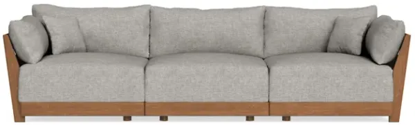 Modular Bondi Espresso 3-Seater Sofa in Fog | Classic Blend
