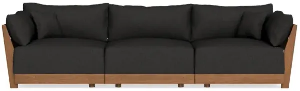 Modular Bondi Espresso 3-Seater Sofa in Peppercorn | Memory Foam Blend