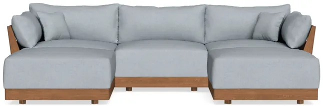 Modular Bondi Espresso 3-Seater U-Sectional in Ash | Classic Blend
