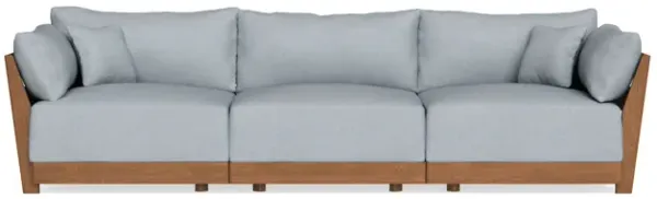 Modular Bondi Espresso 3-Seater Sofa in Ash | Memory Foam Blend