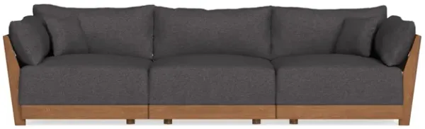 Modular Bondi Espresso 3-Seater Sofa in Heathered Slate | Classic Blend