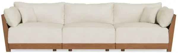 Modular Bondi Espresso 3-Seater Sofa in Mascarpone | Memory Foam Blend