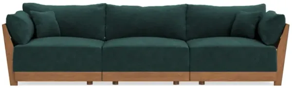 Modular Bondi Espresso 3-Seater Sofa in Harbor Blue | Classic Blend