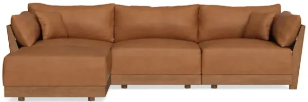 Modular Bondi Espresso 3-Seater Sectional in Whiskey | Classic Blend