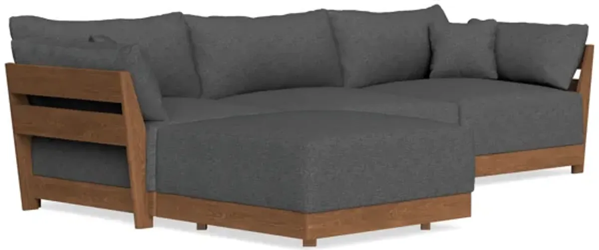 Modular Bondi Espresso 3-Seater Sectional in Pebble | Classic Blend