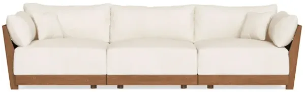 Modular Bondi Espresso 3-Seater Sofa in Powder | Memory Foam Blend