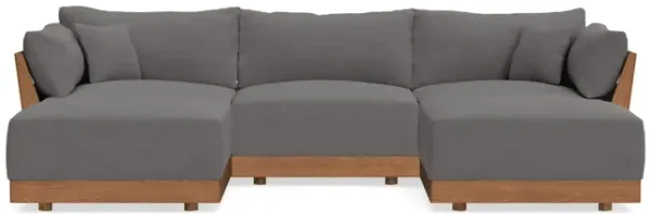 Modular Bondi Espresso 3-Seater U-Sectional in Burnt Ember | Classic Blend