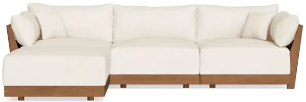 Modular Bondi Espresso 3-Seater Sectional in Powder | Classic Blend