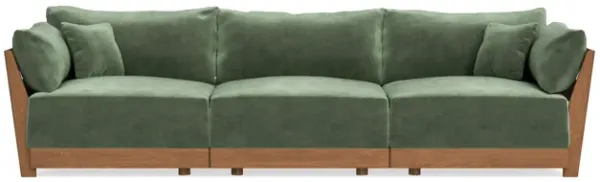 Modular Bondi Espresso 3-Seater Sofa in Rosemary | Classic Blend