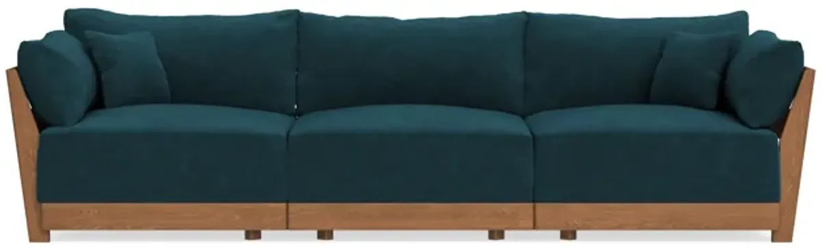 Modular Bondi Espresso 3-Seater Sofa in Indigo | Classic Blend