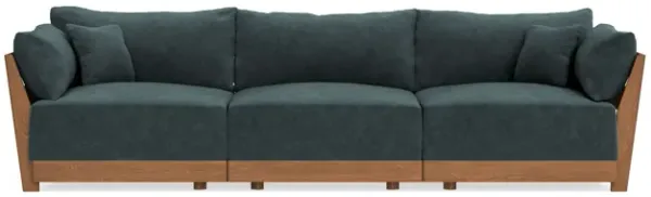 Modular Bondi Espresso 3-Seater Sofa in Nightfall | Memory Foam Blend