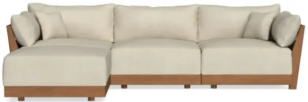 Modular Bondi Espresso 3-Seater Sectional in Almond | Classic Blend