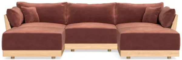 Modular Bondi Latte 3-Seater U-Sectional in Spice | Classic Blend