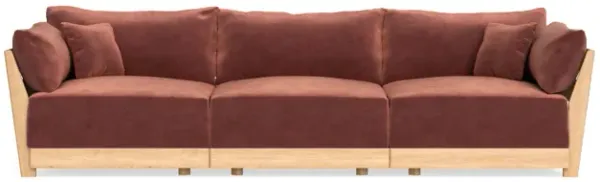 Modular Bondi Latte 3-Seater Sofa in Spice | Memory Foam Blend