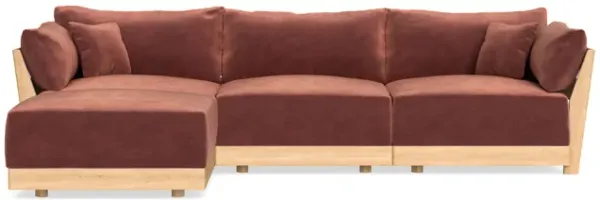 Modular Bondi Latte 3-Seater Sectional in Spice | Memory Foam Blend