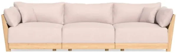 Modular Bondi Latte 3-Seater Sofa in Peony | Classic Blend
