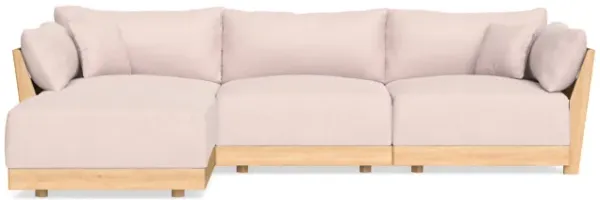 Modular Bondi Latte 3-Seater Sectional in Peony | Memory Foam Blend