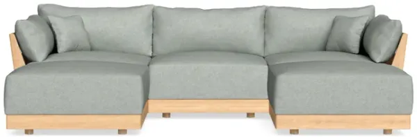 Modular Bondi Latte 3-Seater U-Sectional in Spa | Classic Blend