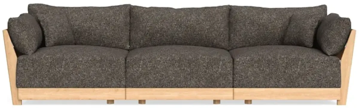 Modular Bondi Latte 3-Seater Sofa in Eclipse | Memory Foam Blend