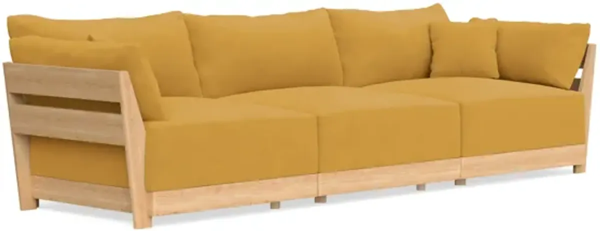 Modular Bondi Latte 3-Seater Sofa in Honey | Classic Blend