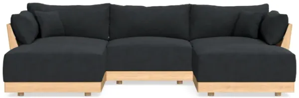 Modular Bondi Latte 3-Seater U-Sectional in Coal | Memory Foam Blend