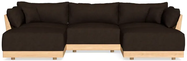 Modular Bondi Latte 3-Seater U-Sectional in Espresso | Classic Blend