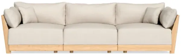 Modular Bondi Latte 3-Seater Sofa in Seashell | Memory Foam Blend