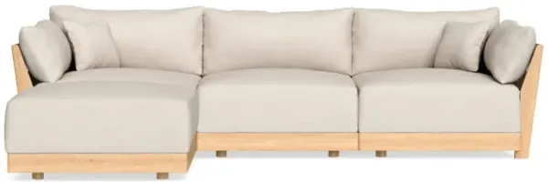Modular Bondi Latte 3-Seater Sectional in Seashell | Classic Blend