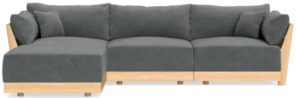 Modular Bondi Latte 3-Seater Sectional in Chimney Gray | Classic Blend