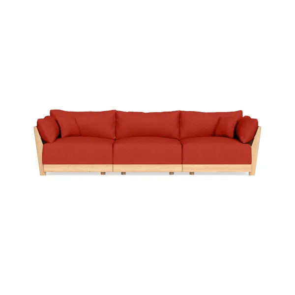 Modular Bondi Latte 3-Seater Sofa in Cayenne | Classic Blend