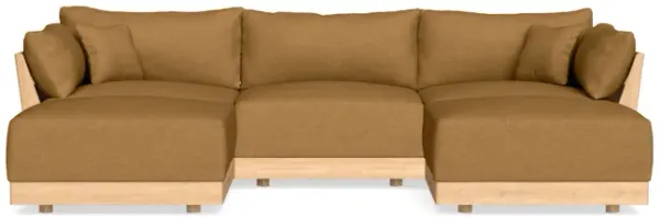 Modular Bondi Latte 3-Seater U-Sectional in Dijon | Classic Blend