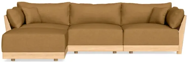 Modular Bondi Latte 3-Seater Sectional in Dijon | Memory Foam Blend