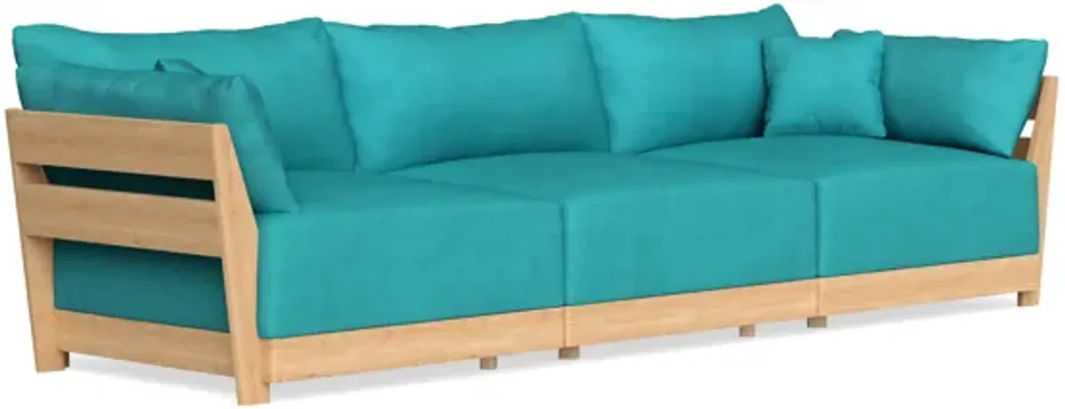 Modular Bondi Latte 3-Seater Sofa in Pool | Classic Blend