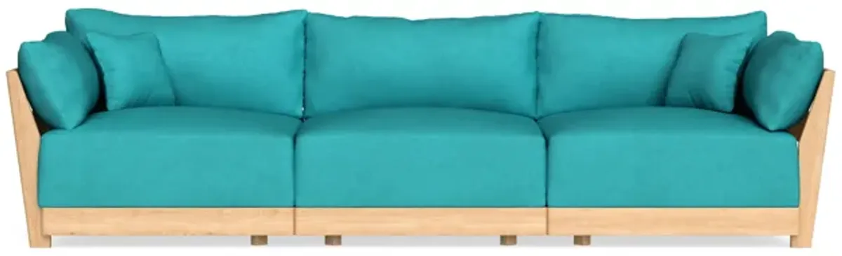 Modular Bondi Latte 3-Seater Sofa in Pool | Classic Blend
