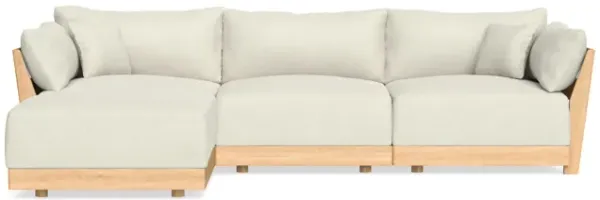 Modular Bondi Latte 3-Seater Sectional in Eggshell | Classic Blend