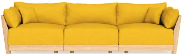 Modular Bondi Latte 3-Seater Sofa in Sunflower | Classic Blend