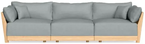 Modular Bondi Latte 3-Seater Sofa in Light Steel | Classic Blend