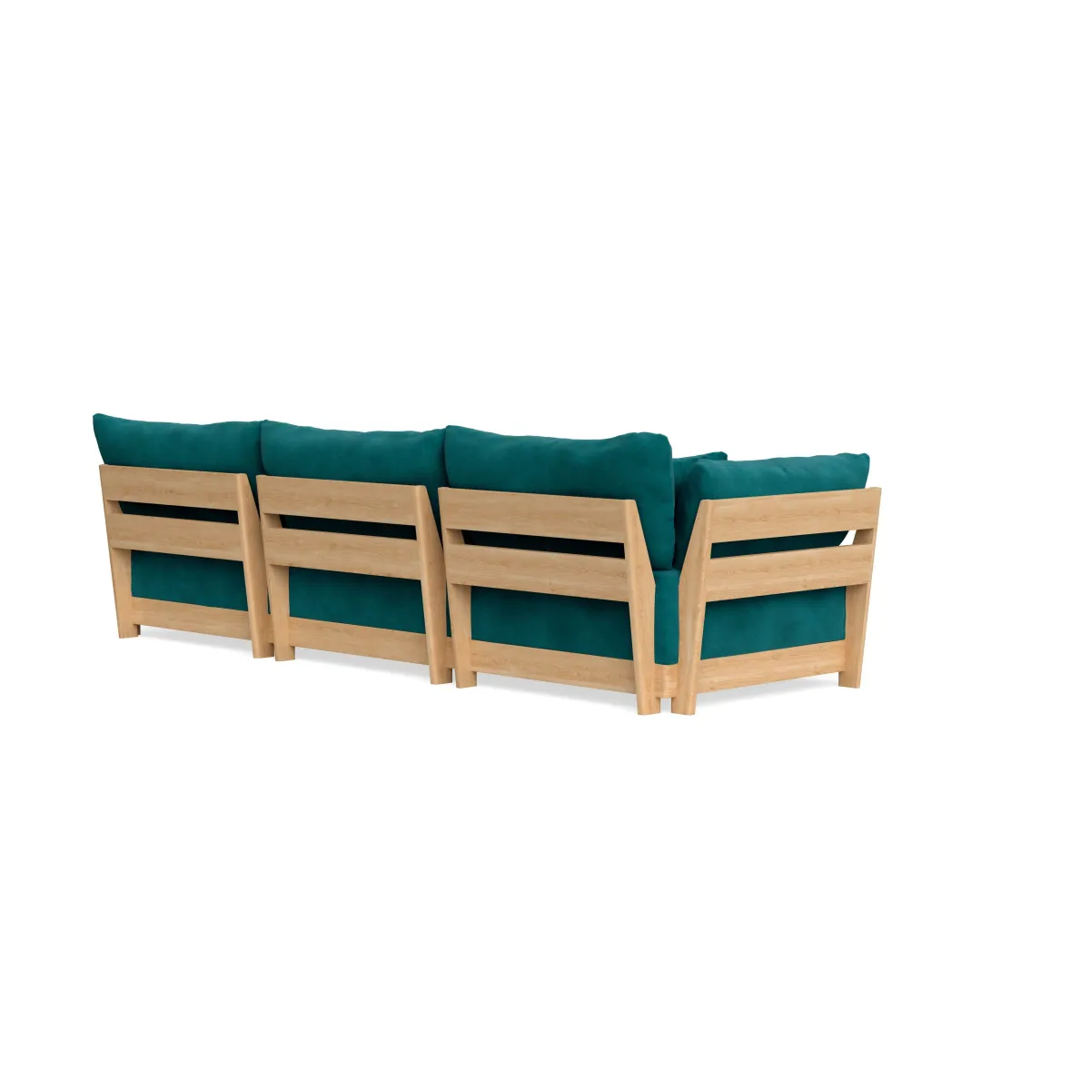 Modular Bondi Latte 3-Seater Sofa in Peacock | Classic Blend