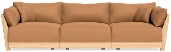 Modular Bondi Latte 3-Seater Sofa in Cheddar | Classic Blend