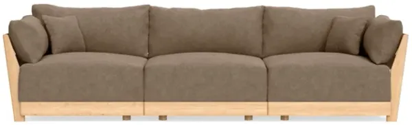 Modular Bondi Latte 3-Seater Sofa in Coffee | Classic Blend