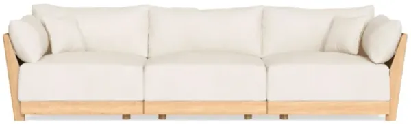 Modular Bondi Latte 3-Seater Sofa in Powder | Memory Foam Blend