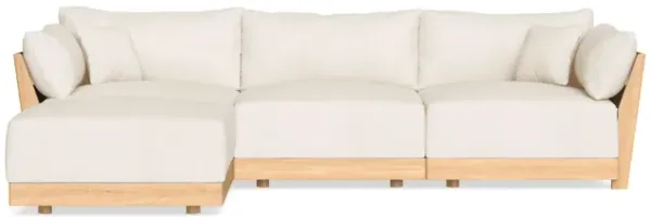 Modular Bondi Latte 3-Seater Sectional in Powder | Classic Blend