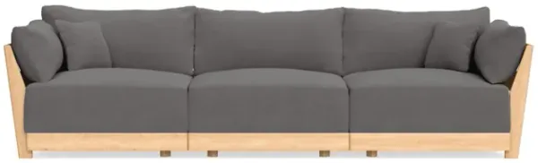 Modular Bondi Latte 3-Seater Sofa in Burnt Ember | Classic Blend