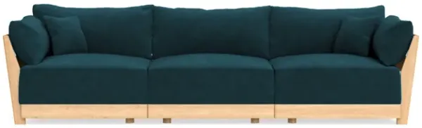 Modular Bondi Latte 3-Seater Sofa in Indigo | Classic Blend