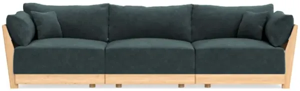 Modular Bondi Latte 3-Seater Sofa in Nightfall | Memory Foam Blend
