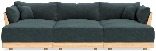 Modular Bondi Latte 3-Seater Daybed Sofa Sectional in Nightfall | Classic Blend